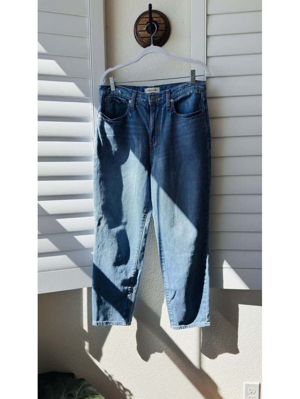 Madewell The Momjean High Rise Tapered Jeans Size 29